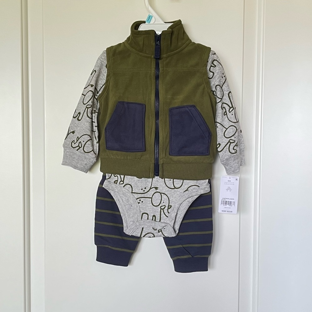 NWT Carter’s Baby 3-Piece Set 6m